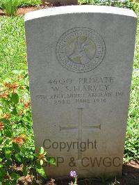 Dar Es Salaam War Cemetery - Harvey, W S